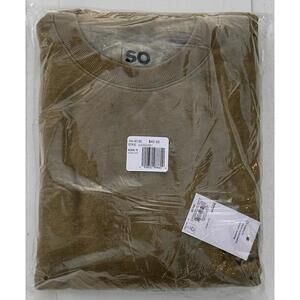 SO Kohl’s Weekend Crew Pullover Sweatshirt With Ribbed Sides Lennon Green NWT